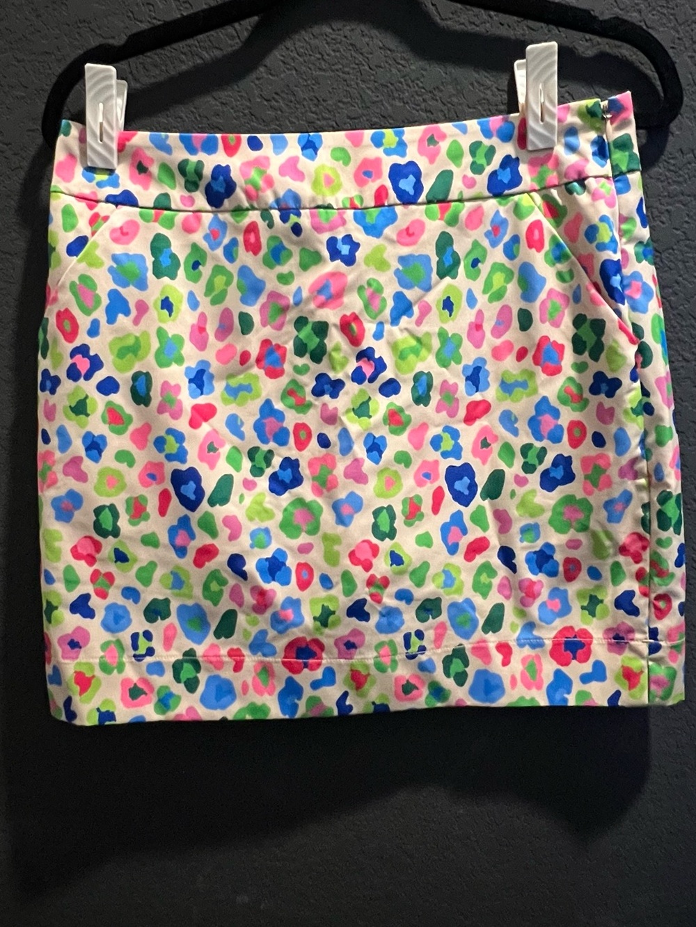 Bright Floral Spot Mini Skirt in Multicolor